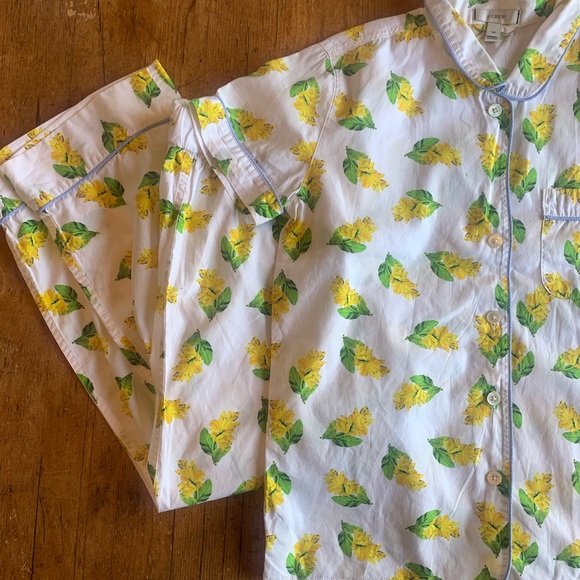 J. Crew Yellow and Green Floral Pajamas - Picture 5 of 16